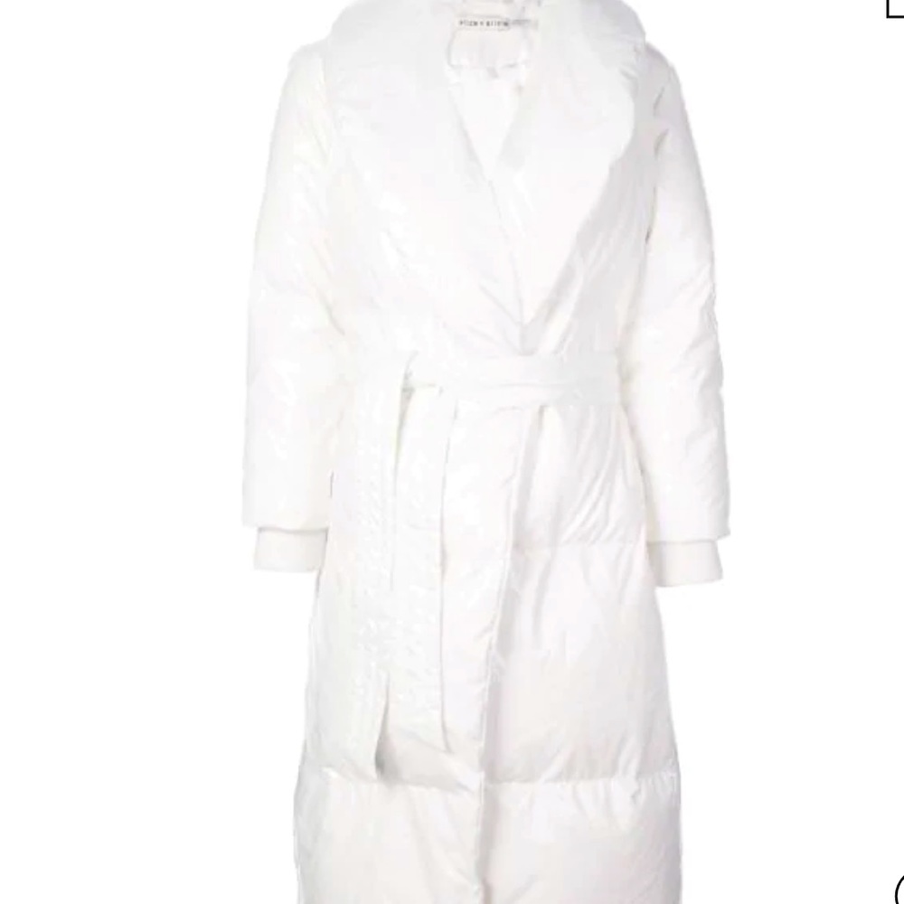 Alice + Olivia by Stacey Bendet Shiny White Jacket